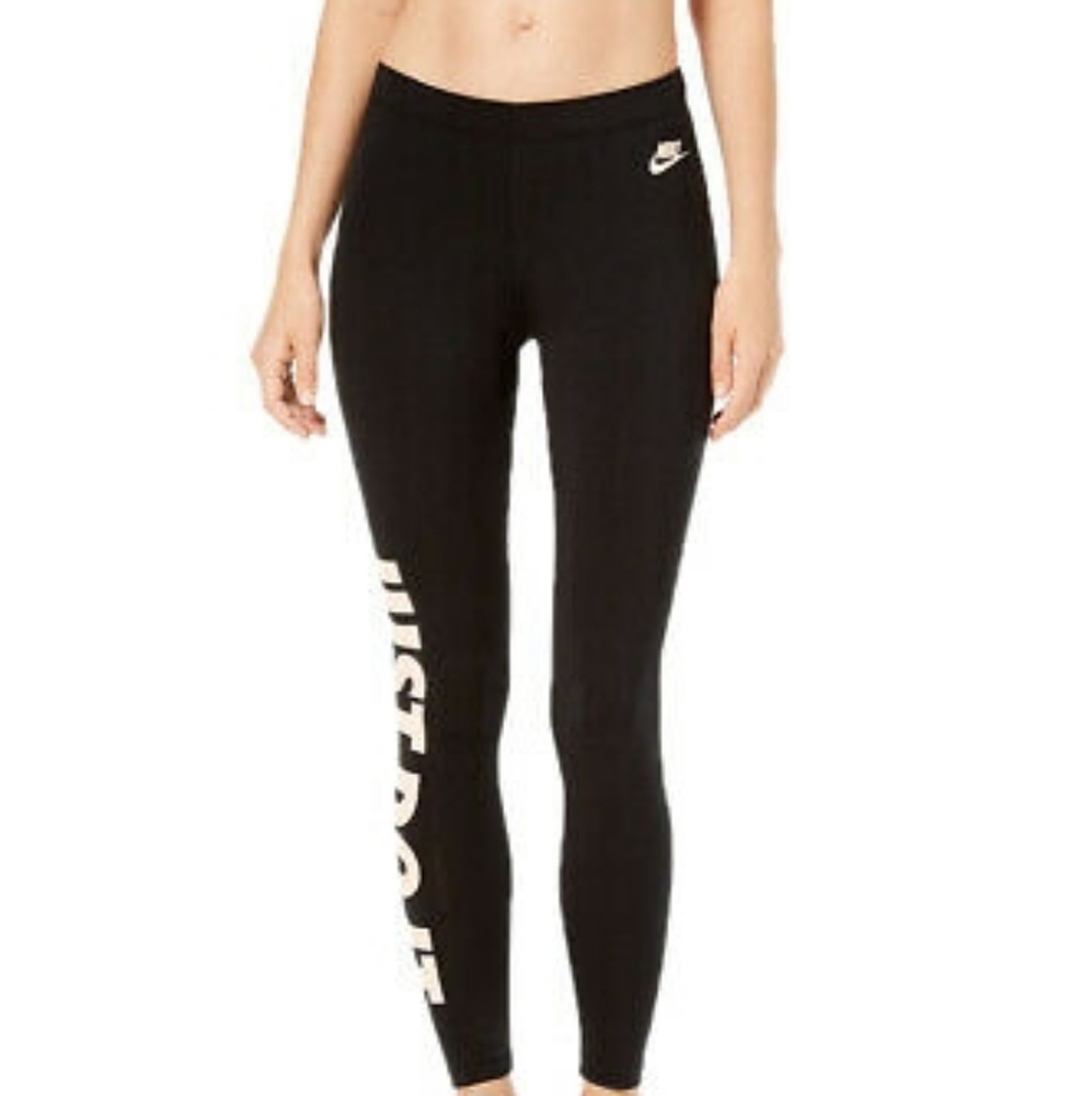 Nike tight fit pink just do it leggings sz s